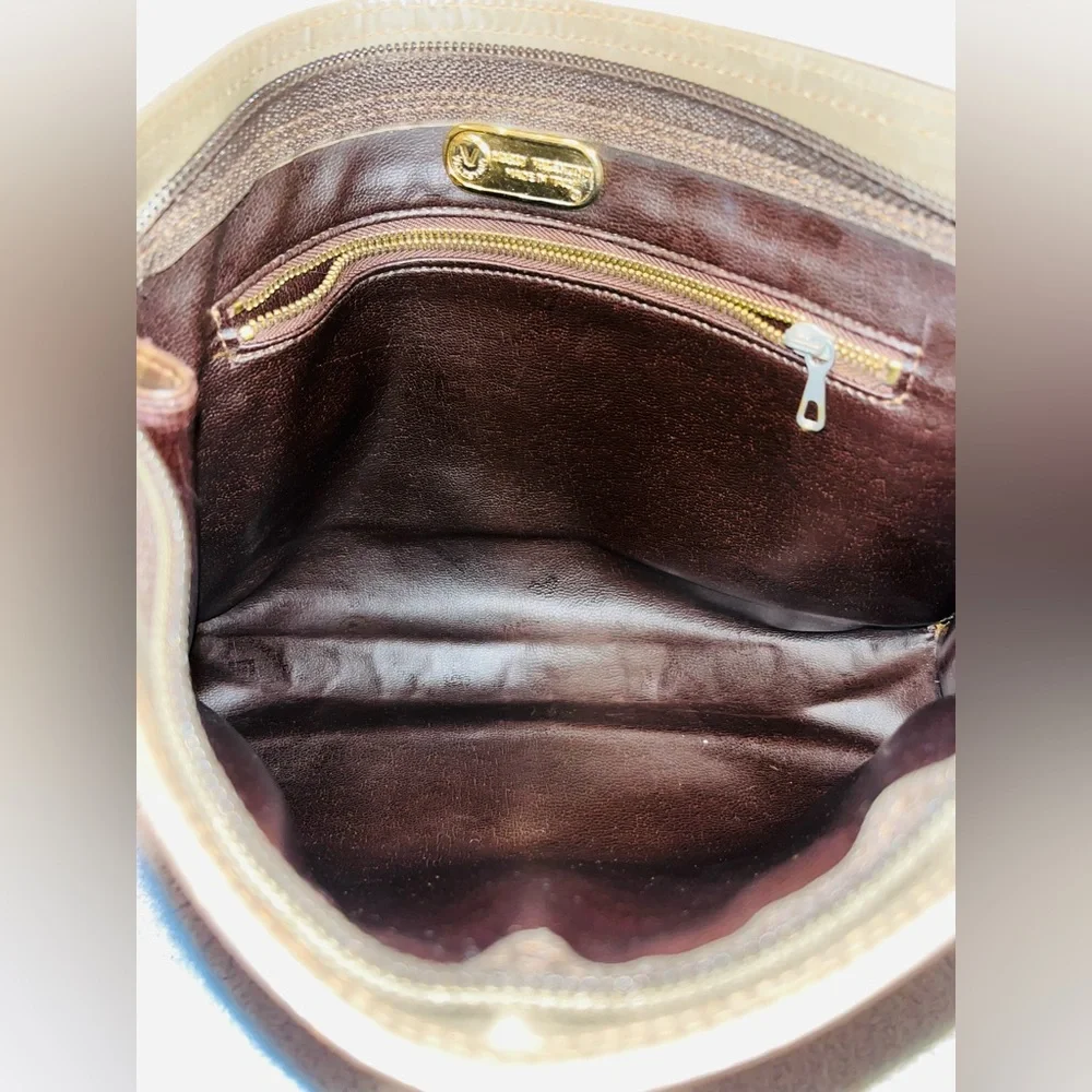 Mario Valentino Monogram Brown Clutch - Picture 10 of 11